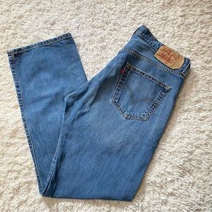 Levi’s 501 jeans men’s size buttons fly blue straight leg